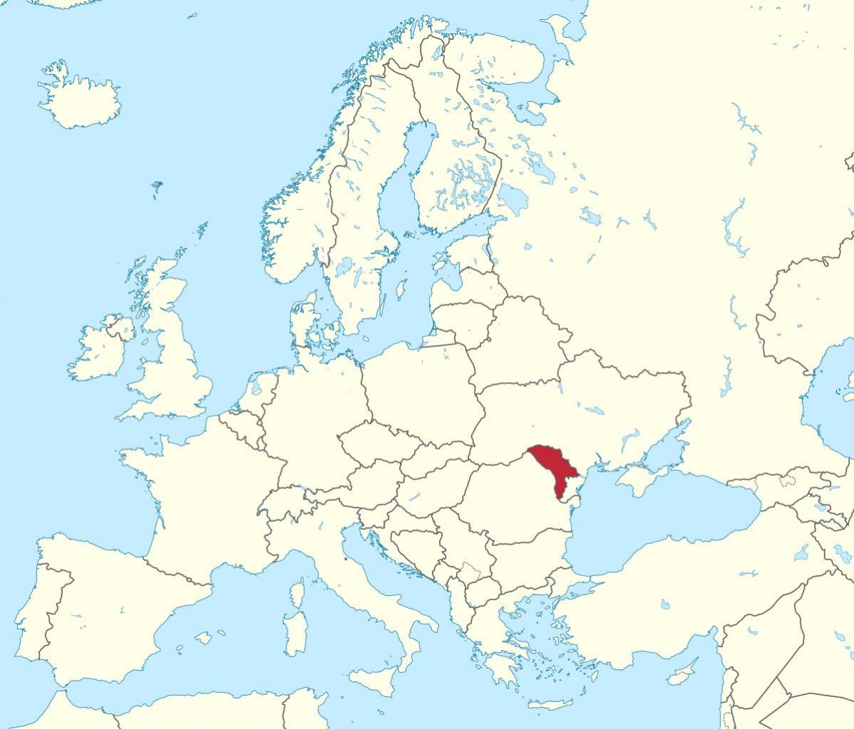 خريطة مولدوفا أوروبا